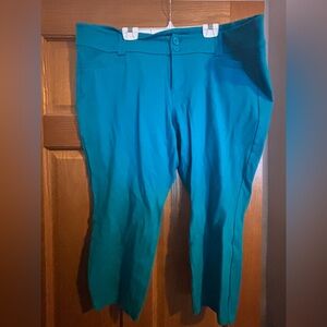 TORRID Teal Cropped Pants